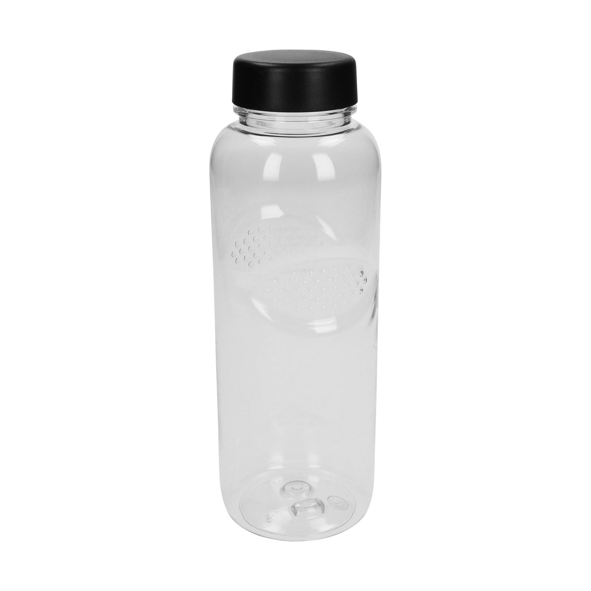 Trinkflasche Carve „Refresh“, 700 ml – Transparent / Schwarz
