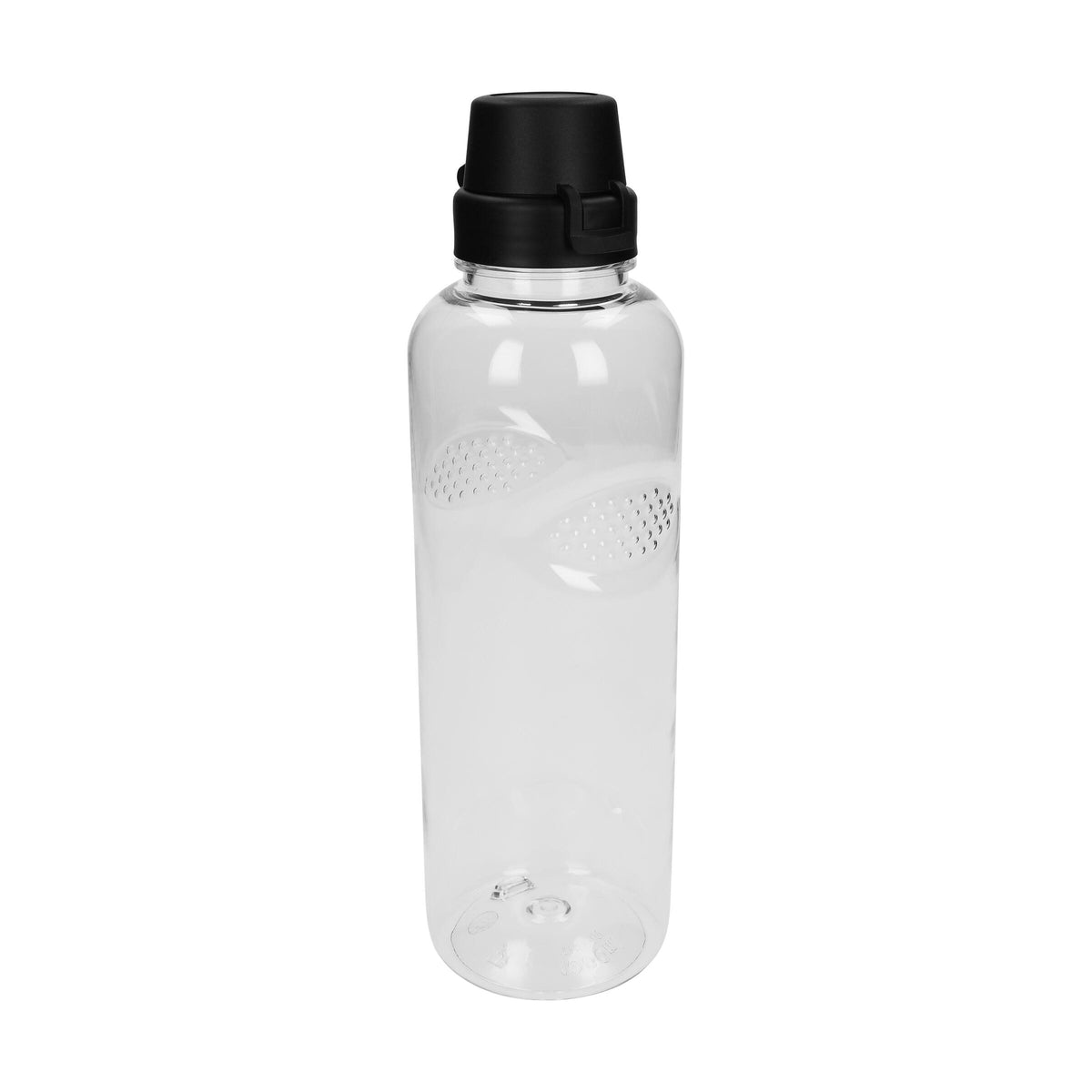 Trinkflasche Carve „School“, 1,0 l – Transparent / Schwarz