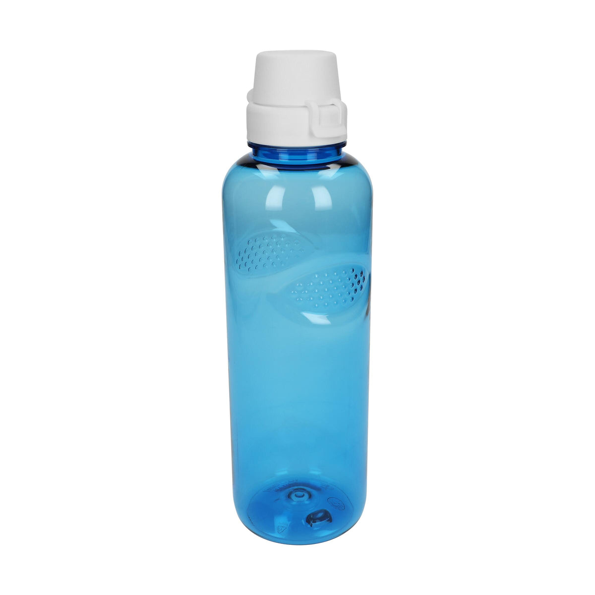 Trinkflasche Carve „School“, 1,0 l – Transparent blau / Weiß