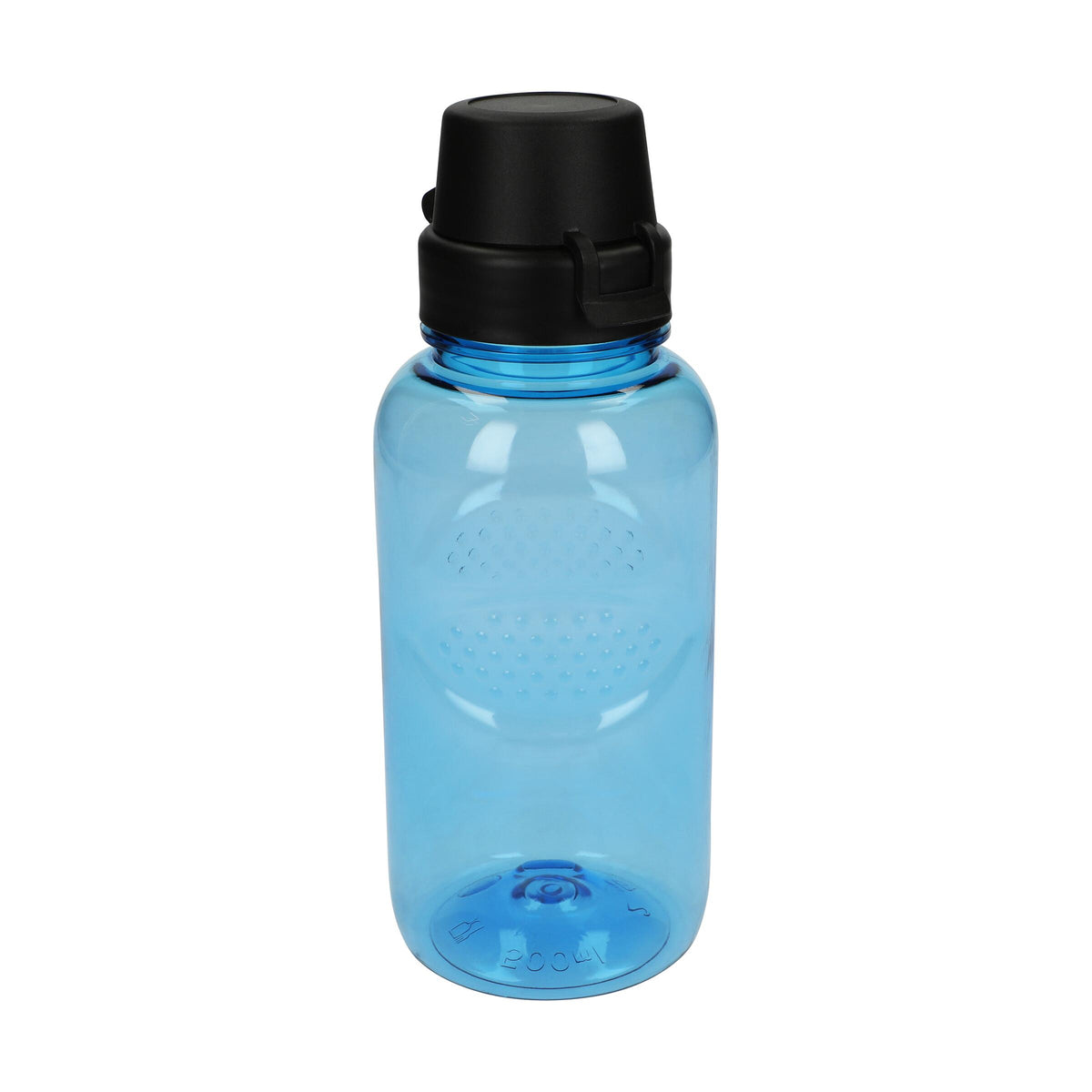 Trinkflasche Carve „School“, 500 ml – Transparent blau / Schwarz