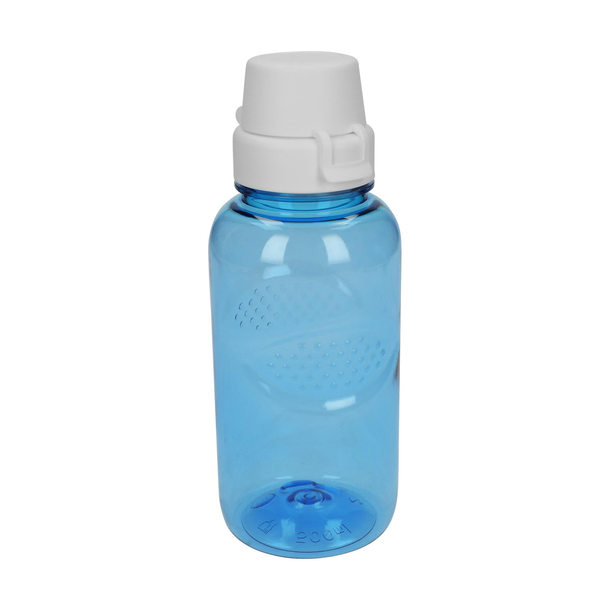 Trinkflasche Carve „School“, 500 ml – Transparent blau / Weiß