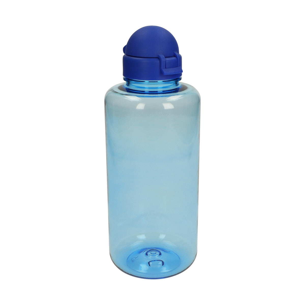 Trinkflasche „Junior“, 1,0 l – Transparent blau / Blau