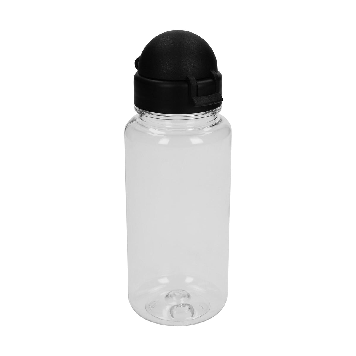 Trinkflasche „Junior“, 400 ml – Transparent / Schwarz
