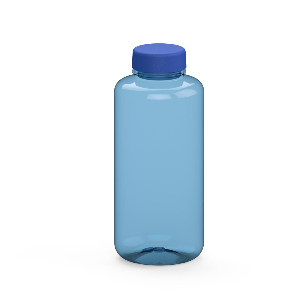 Trinkflasche „Refresh“, 1,0 l – Transluzent blau / Blau