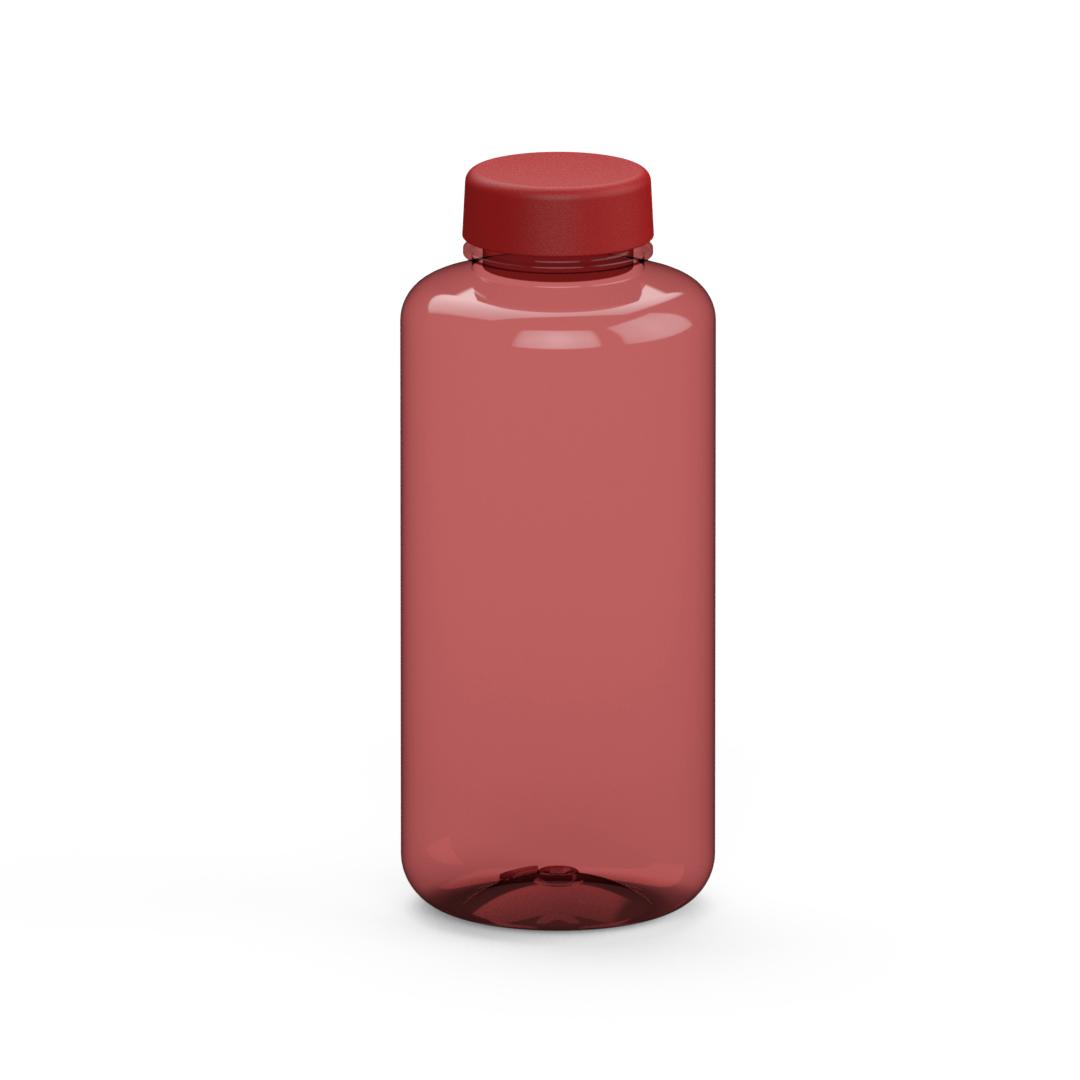 Trinkflasche „Refresh“, 1,0 l – Transluzent rot / Rot