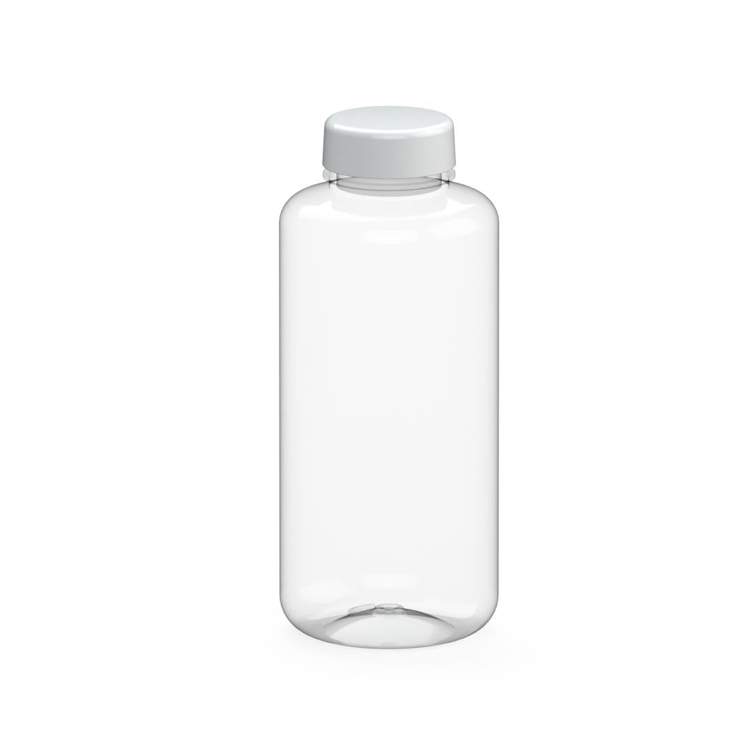 Trinkflasche „Refresh“, 1,0 l – Transparent / Weiß