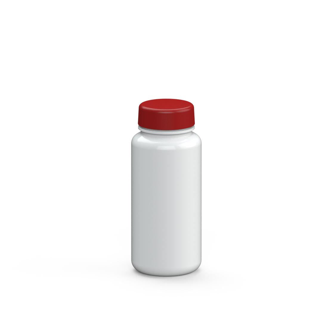 Trinkflasche „Refresh“, 400 ml – Weiß / Rot