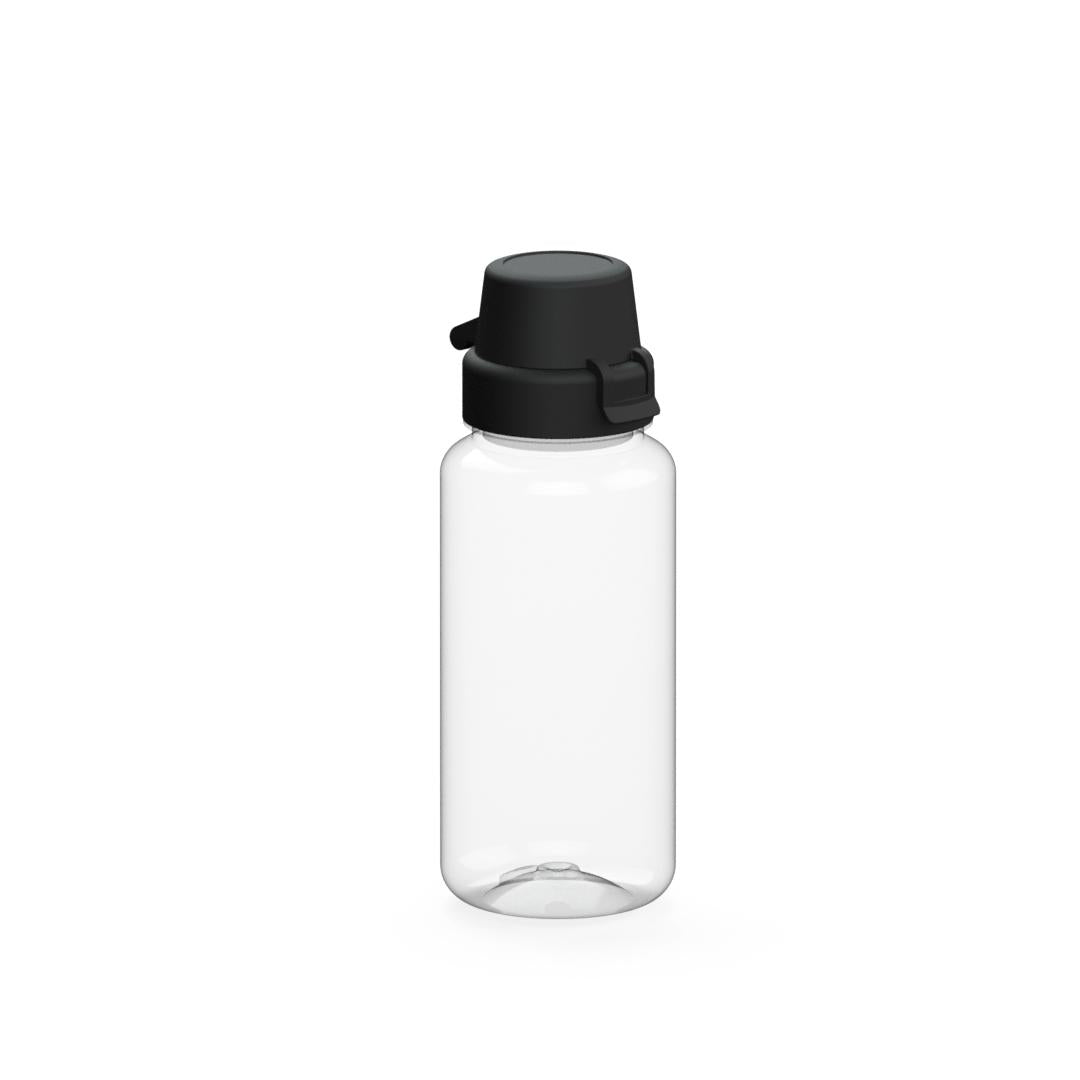 Trinkflasche „School“, 400 ml – Transparent / Schwarz
