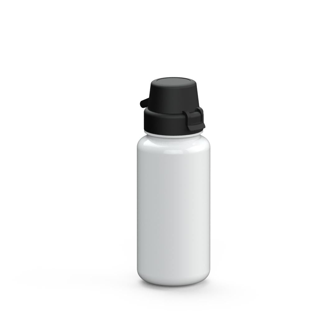 Trinkflasche „School“, 400 ml – Weiß / Schwarz