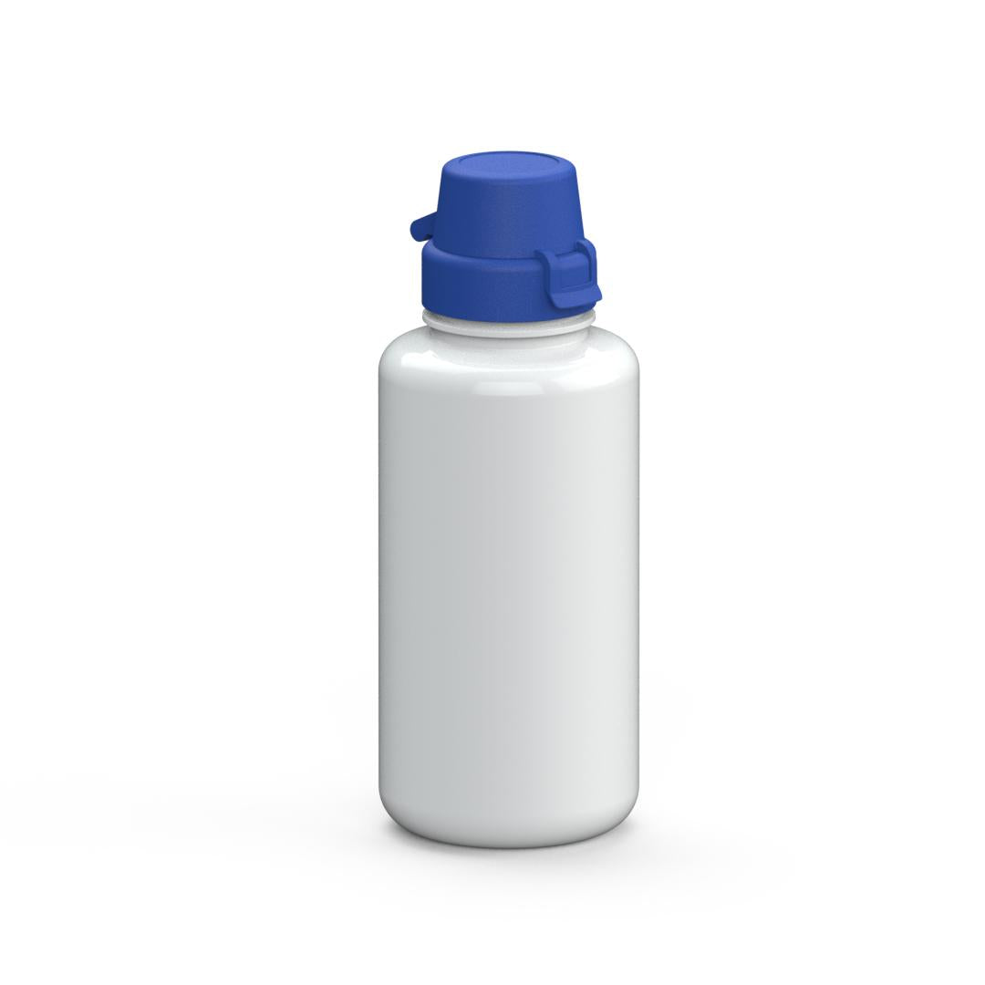 Trinkflasche „School“, 700 ml – Weiß / Blau