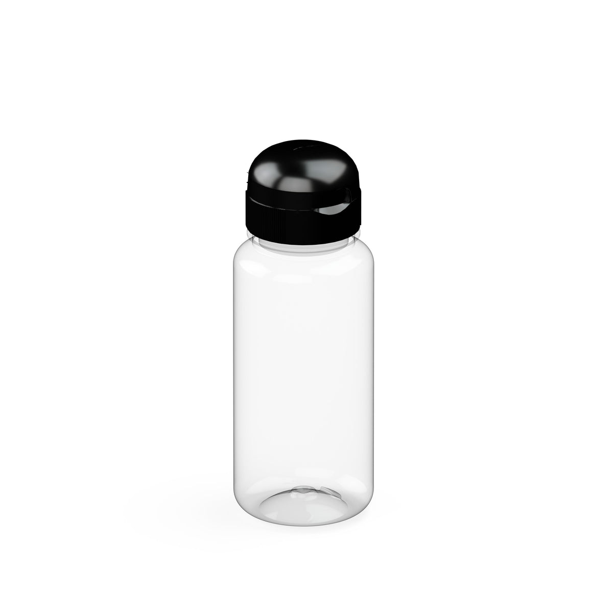 Trinkflasche „Sports“, 400 ml – Transparent / Schwarz