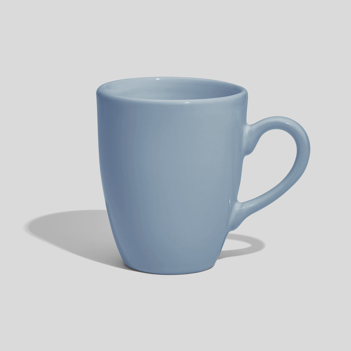Tulpenförmige Kaffeetasse 250 ml mit Bogenhenkel – Hellblau