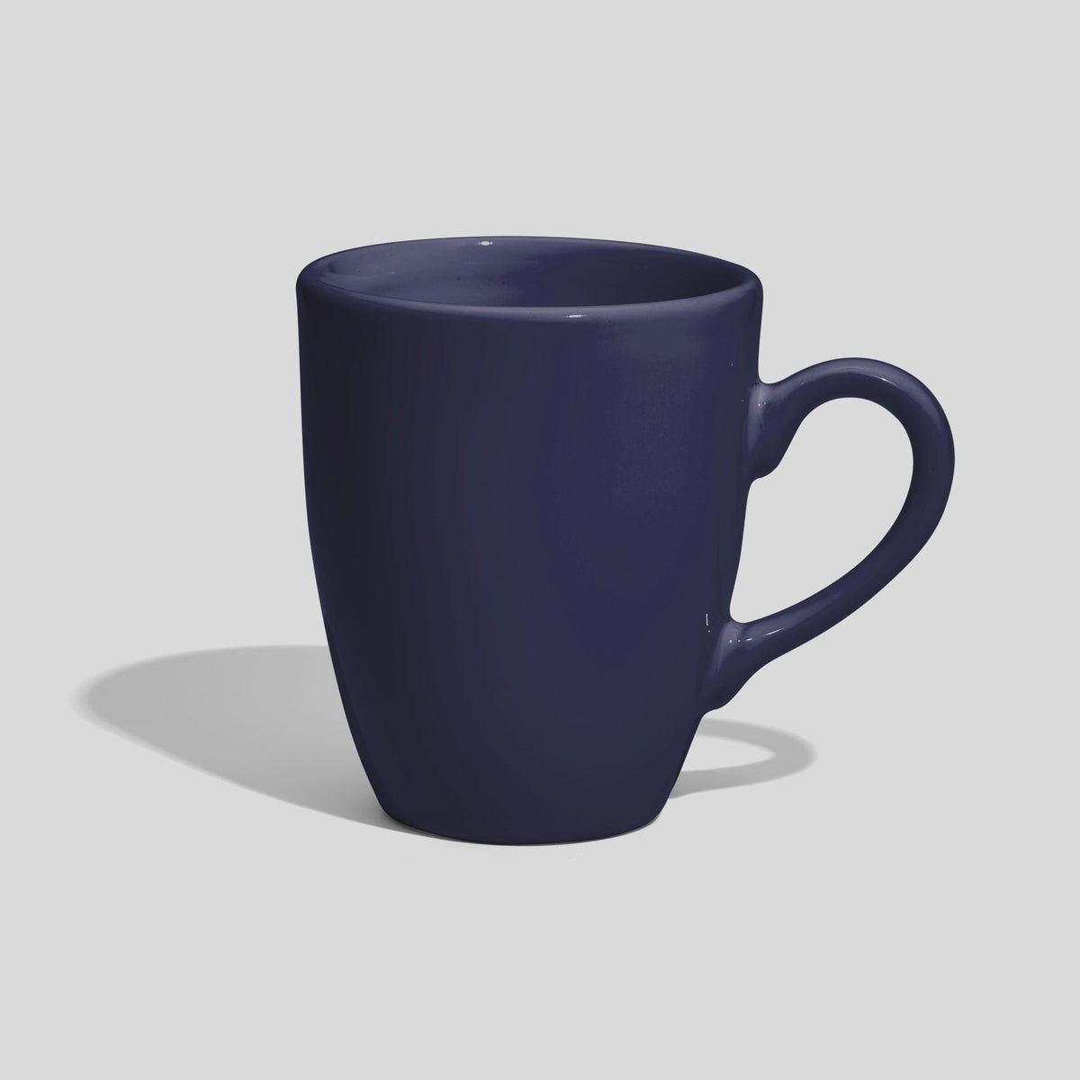 Tulpenförmige Kaffeetasse 250 ml mit Bogenhenkel – Marineblau