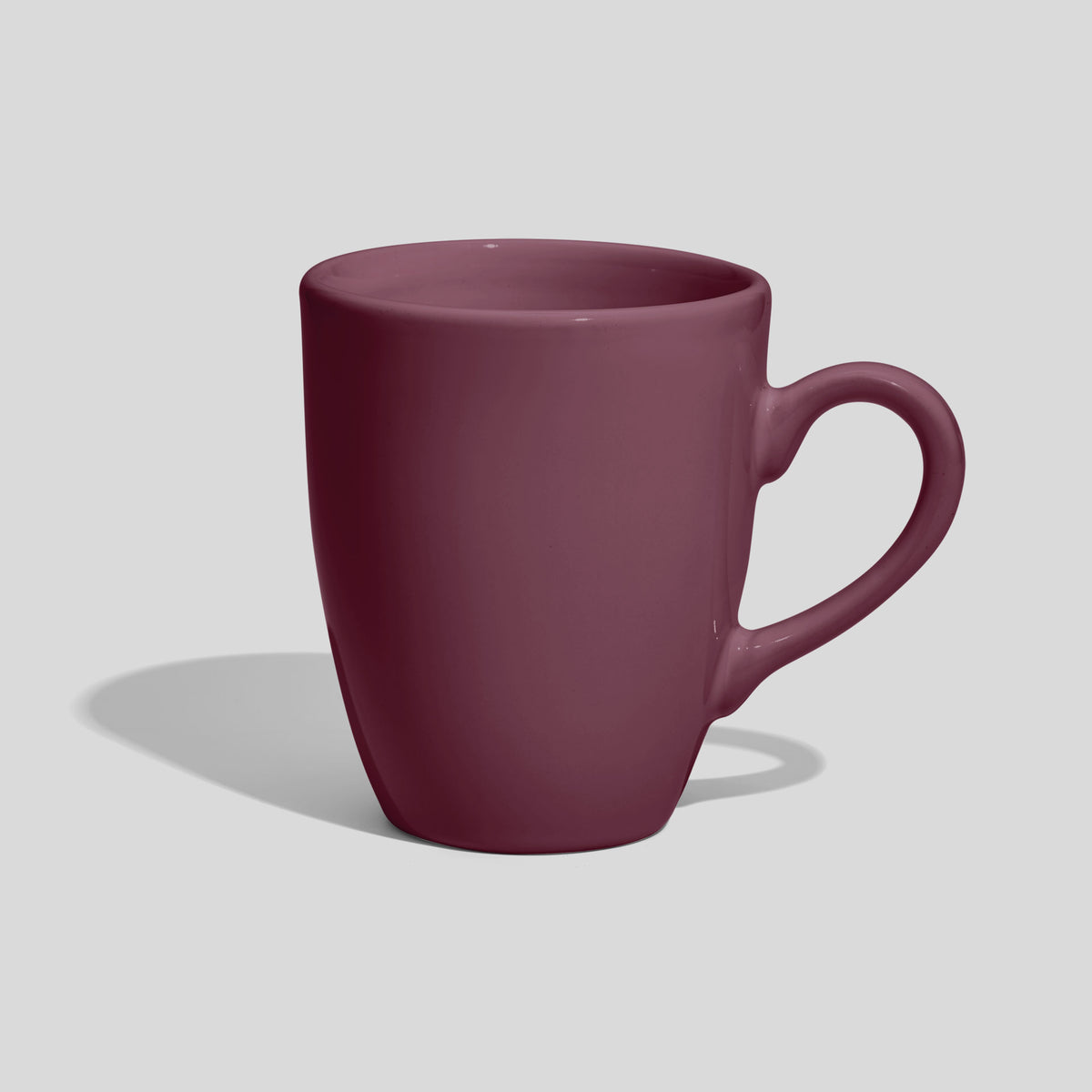 Tulpenförmige Kaffeetasse 250 ml mit Bogenhenkel – Mauve