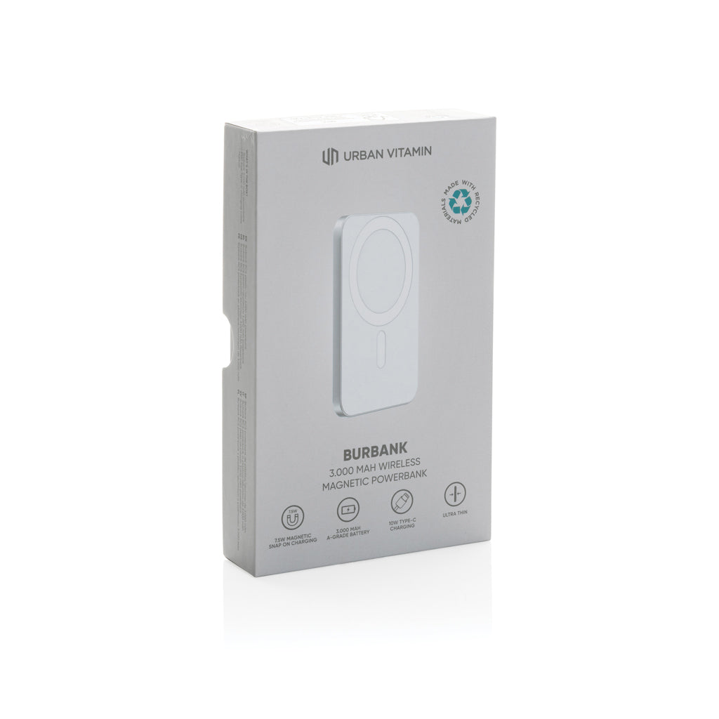 Urban Vitamin Burbank 3000mAh Powerbank aus RCS Plastik/Alu
