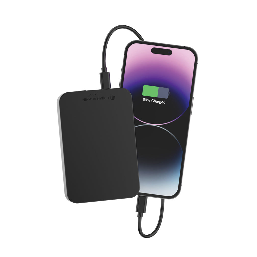 Urban Vitamin Compton 10000mAh Powerbank aus RCS Plastik/Alu – schwarz
