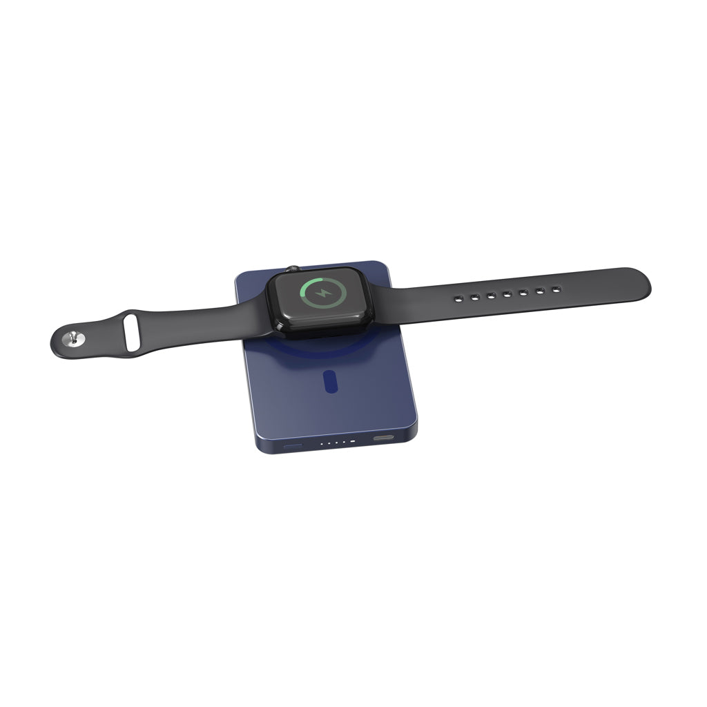 Urban Vitamin Marin 5.000mAh magnet. 15W Wireless Powerbank – blau