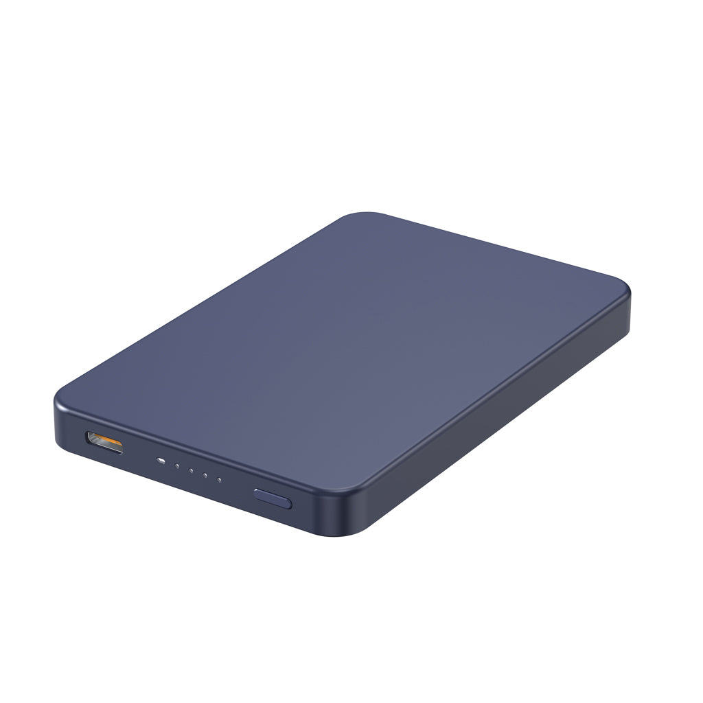 Urban Vitamin Marin 5.000mAh magnet. 15W Wireless Powerbank – blau