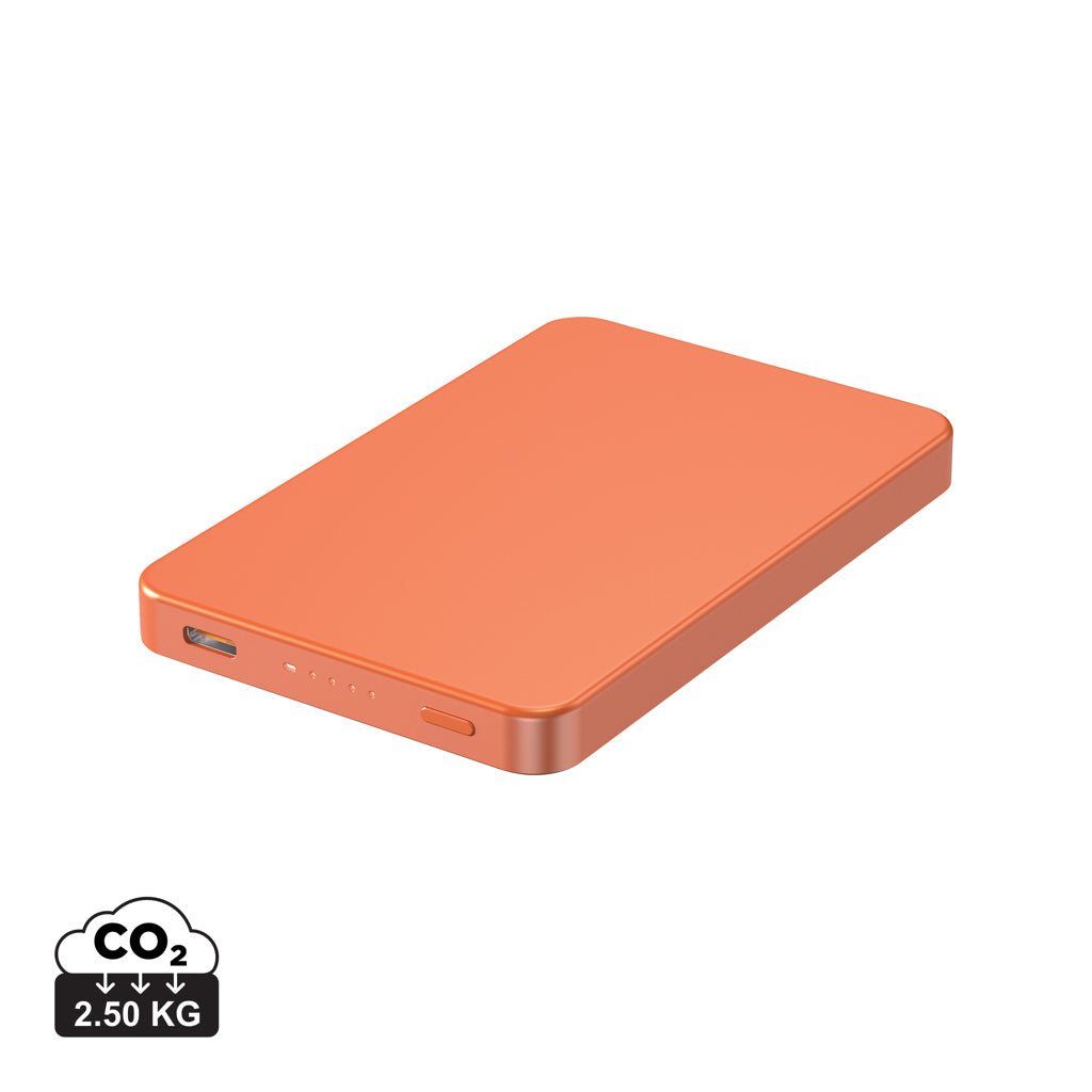 Urban Vitamin Marin 5.000mAh magnet. 15W Wireless Powerbank – orange