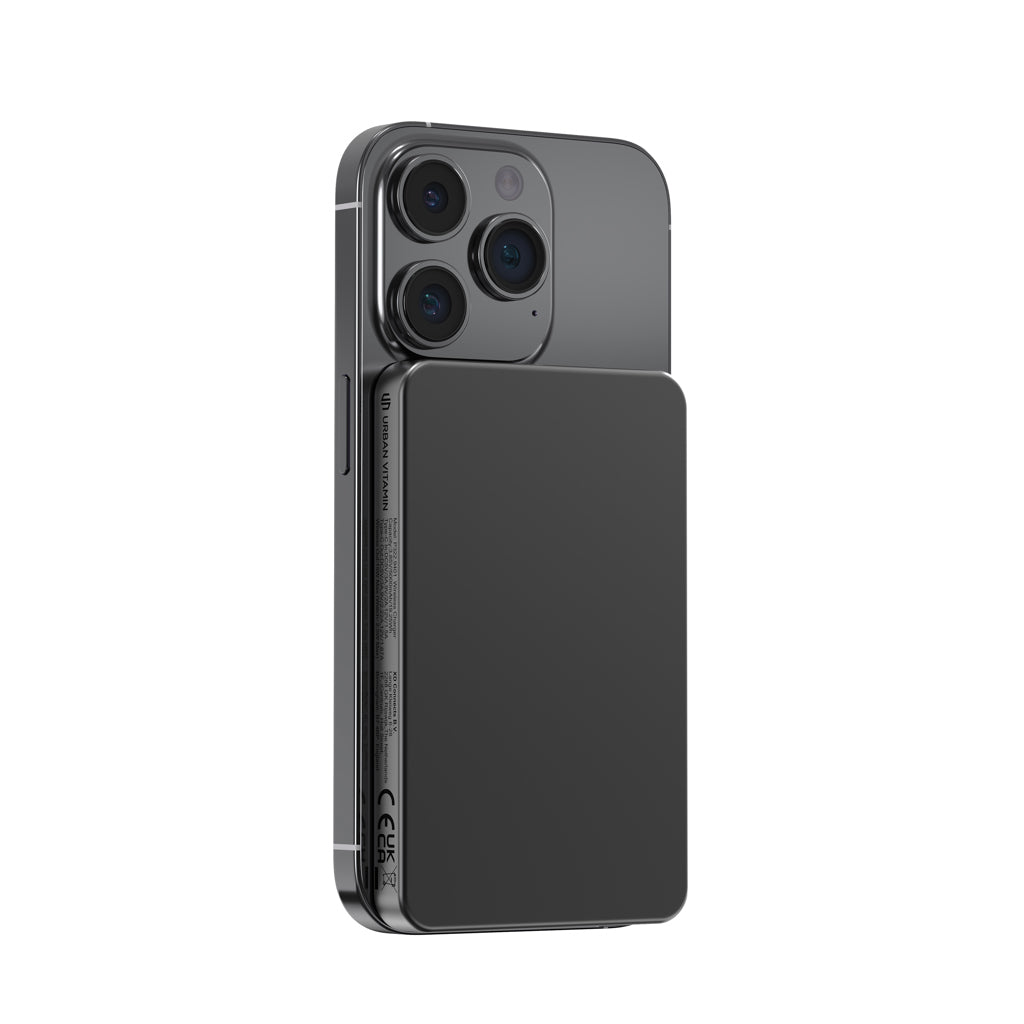 Urban Vitamin Marin 5.000mAh magnet. 15W Wireless Powerbank – schwarz
