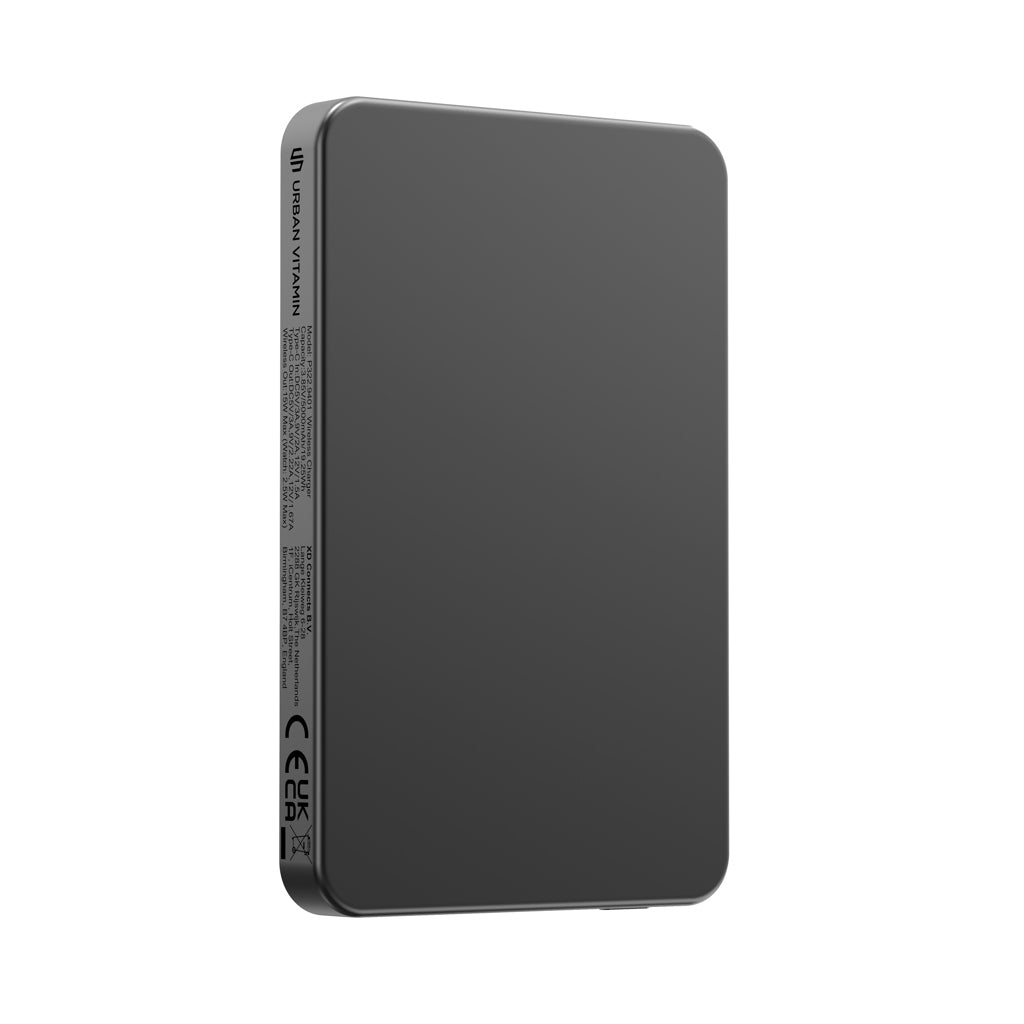 Urban Vitamin Marin 5.000mAh magnet. 15W Wireless Powerbank – schwarz