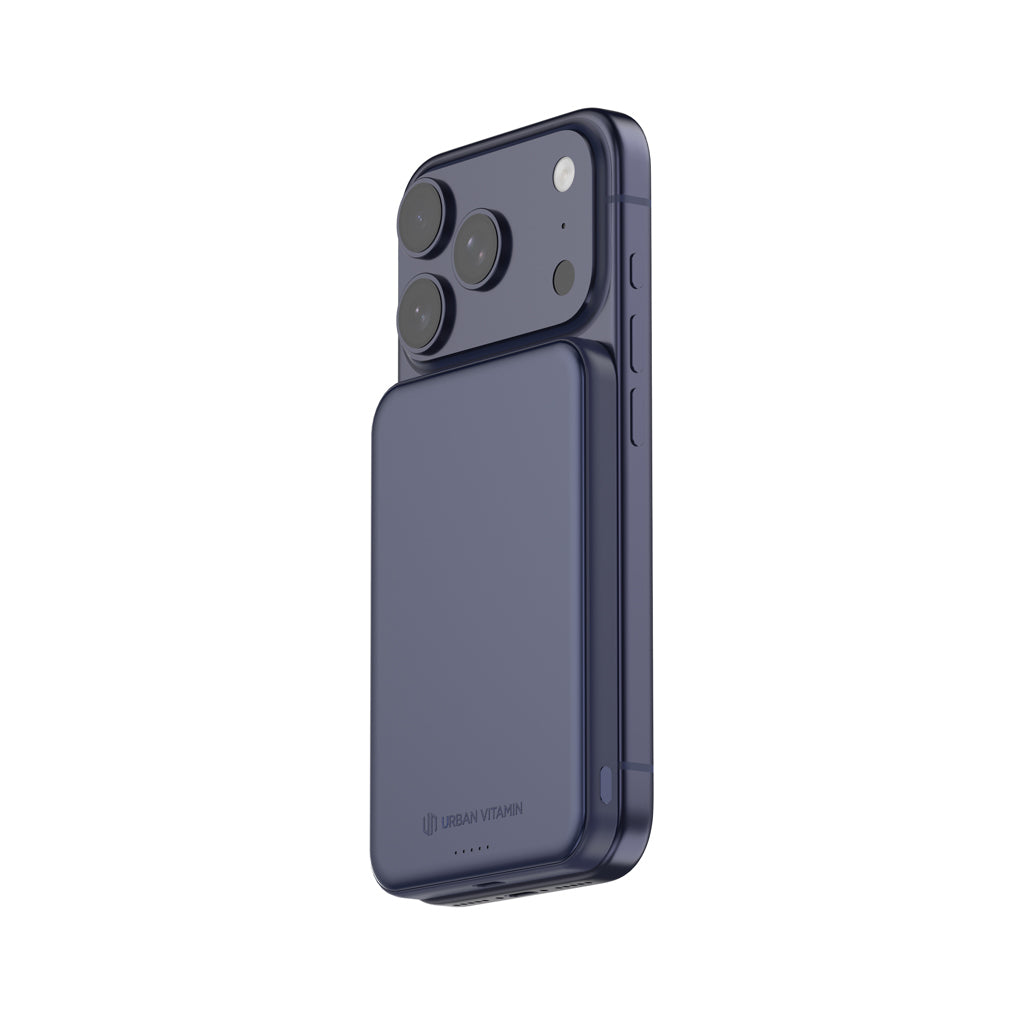 Urban Vitamin Pomona 5000mAh Qi2.2 25W magnetische Powerbank – blau