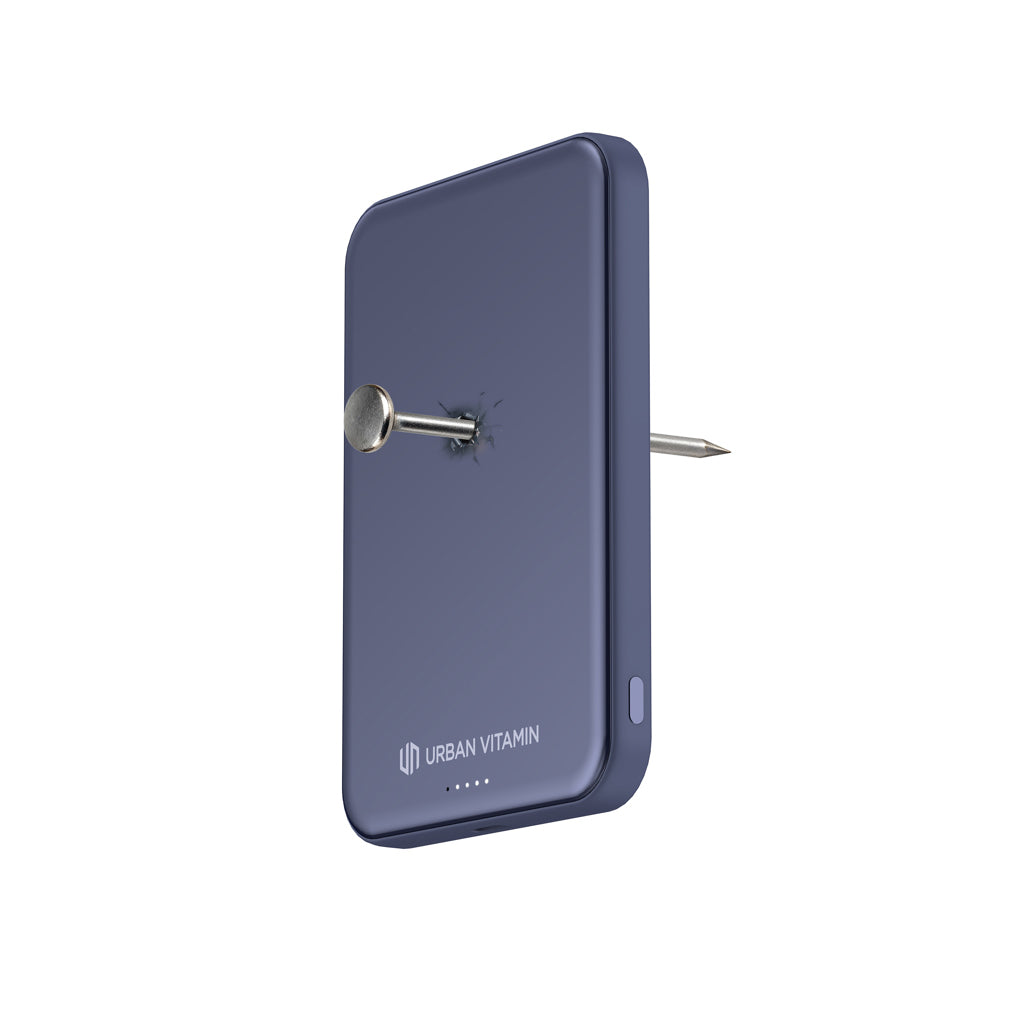 Urban Vitamin Pomona 5000mAh Qi2.2 25W magnetische Powerbank – blau