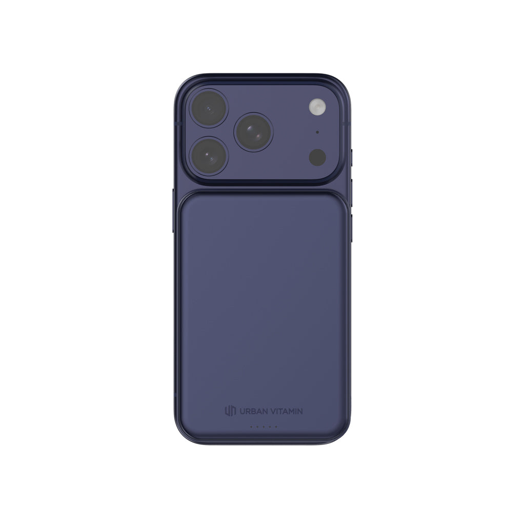 Urban Vitamin Pomona 5000mAh Qi2.2 25W magnetische Powerbank – blau