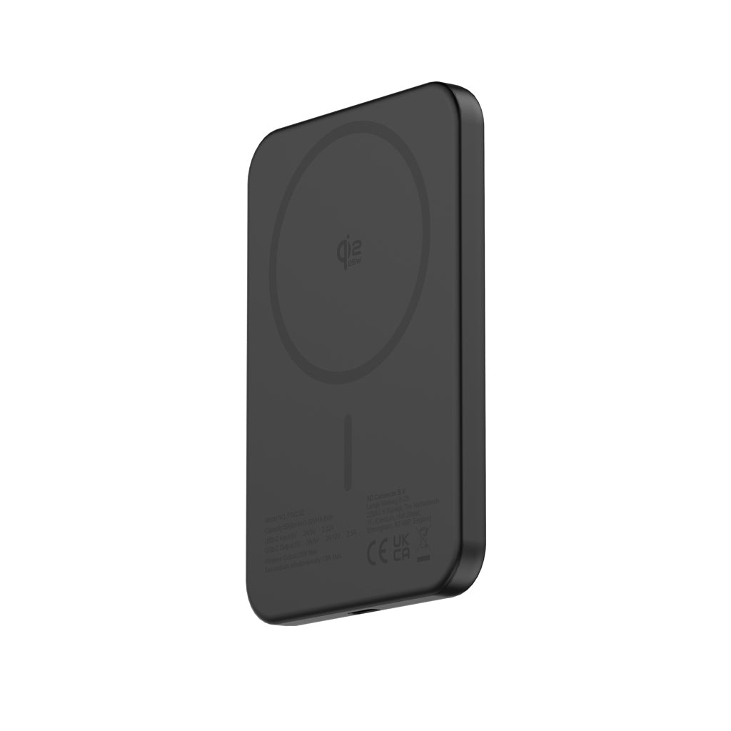Urban Vitamin Pomona 5000mAh Qi2.2 25W magnetische Powerbank – schwarz