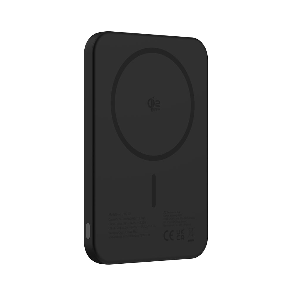 Urban Vitamin Pomona 5000mAh Qi2.2 25W magnetische Powerbank – schwarz