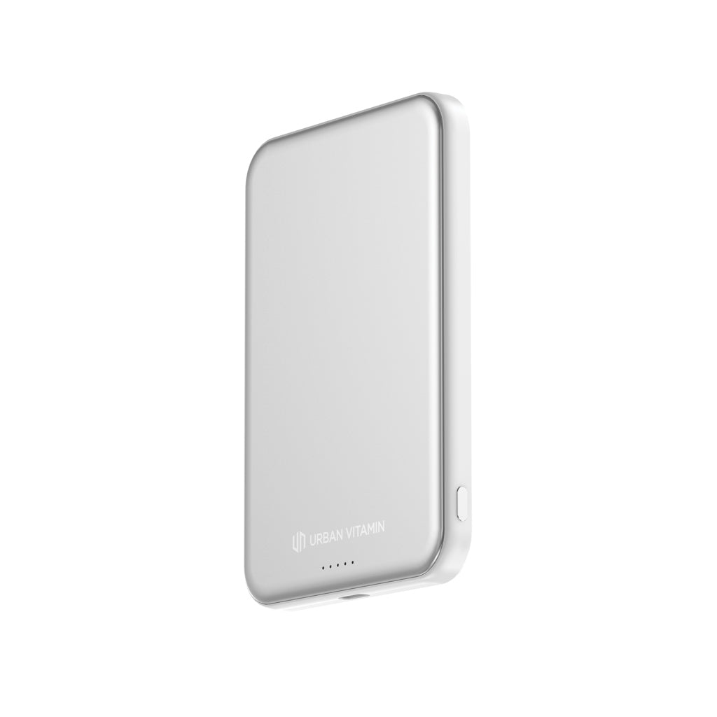Urban Vitamin Pomona 5000mAh Qi2.2 25W magnetische Powerbank – silber