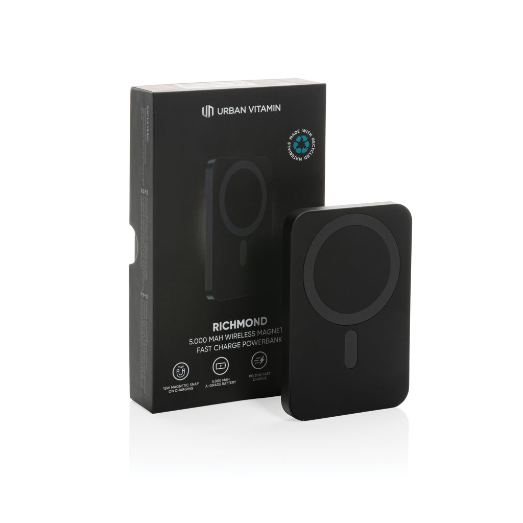Urban Vitamin Richmond 5000mAh Powerbank aus RCS Plastik/Alu