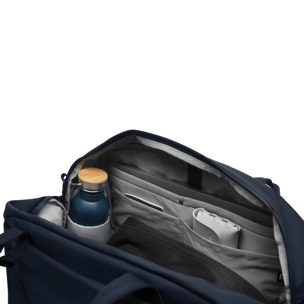 Urban wasserabweisende Wochenendtasche – navy blau