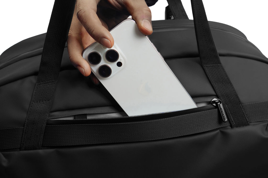 Urban wasserabweisende Wochenendtasche – schwarz