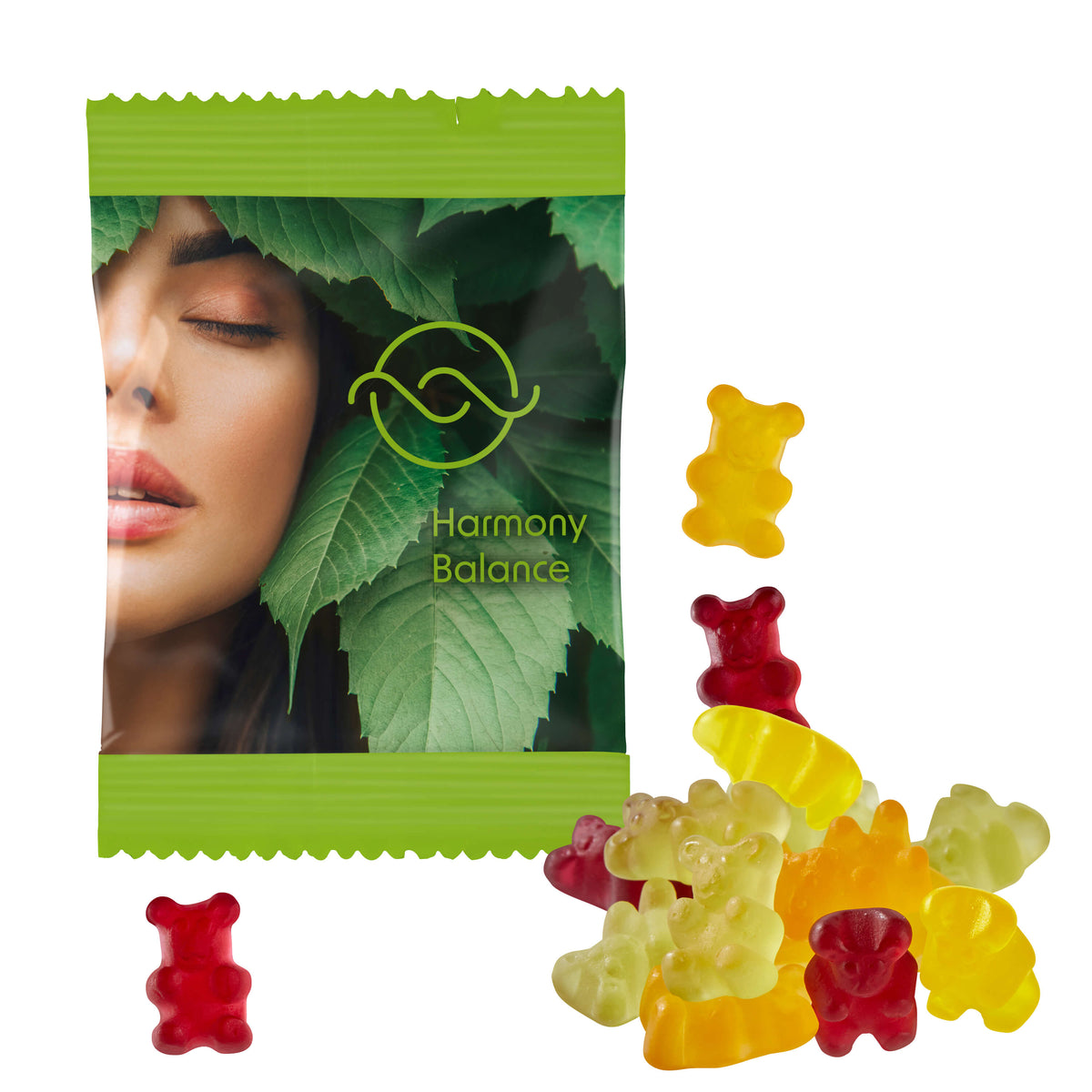 Vegane Bio Fruchtgummi Bärchen im Werbetütchen, 10 g