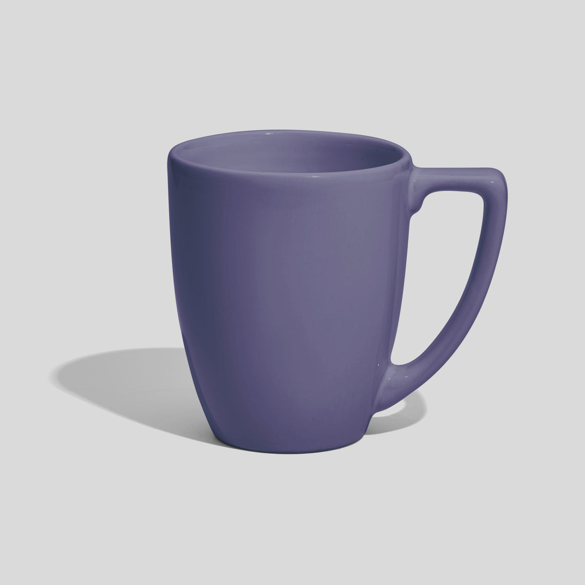 Verjüngte Keramiktasse 250 ml mit Trapezhenkel – Lavendel