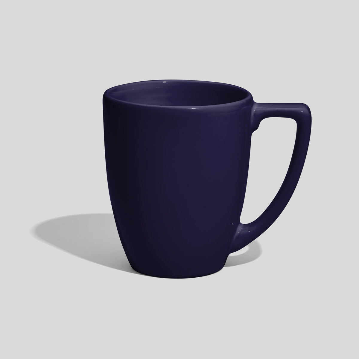 Verjüngte Keramiktasse 250 ml mit Trapezhenkel – Nachtblau
