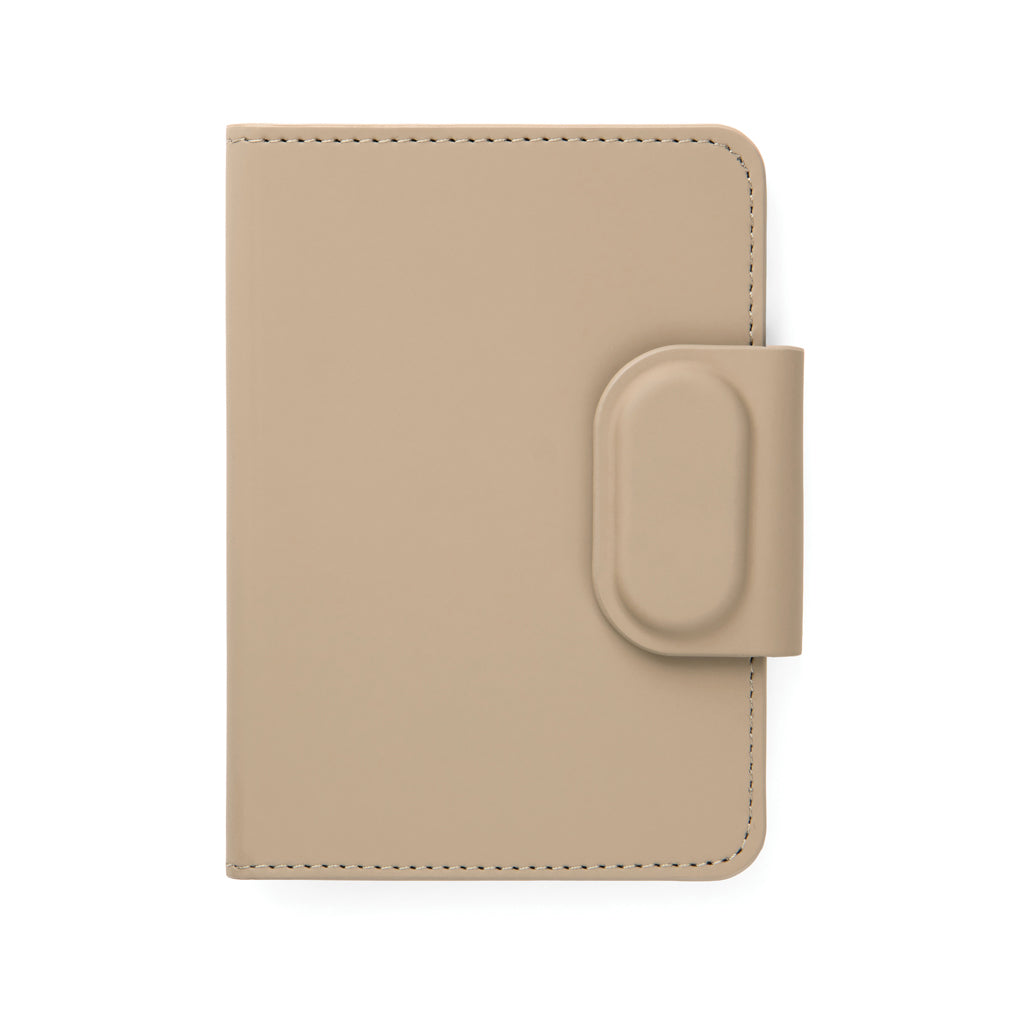 VINGA Baltimore RCS Passport Cover mit Dual-Finder – greige