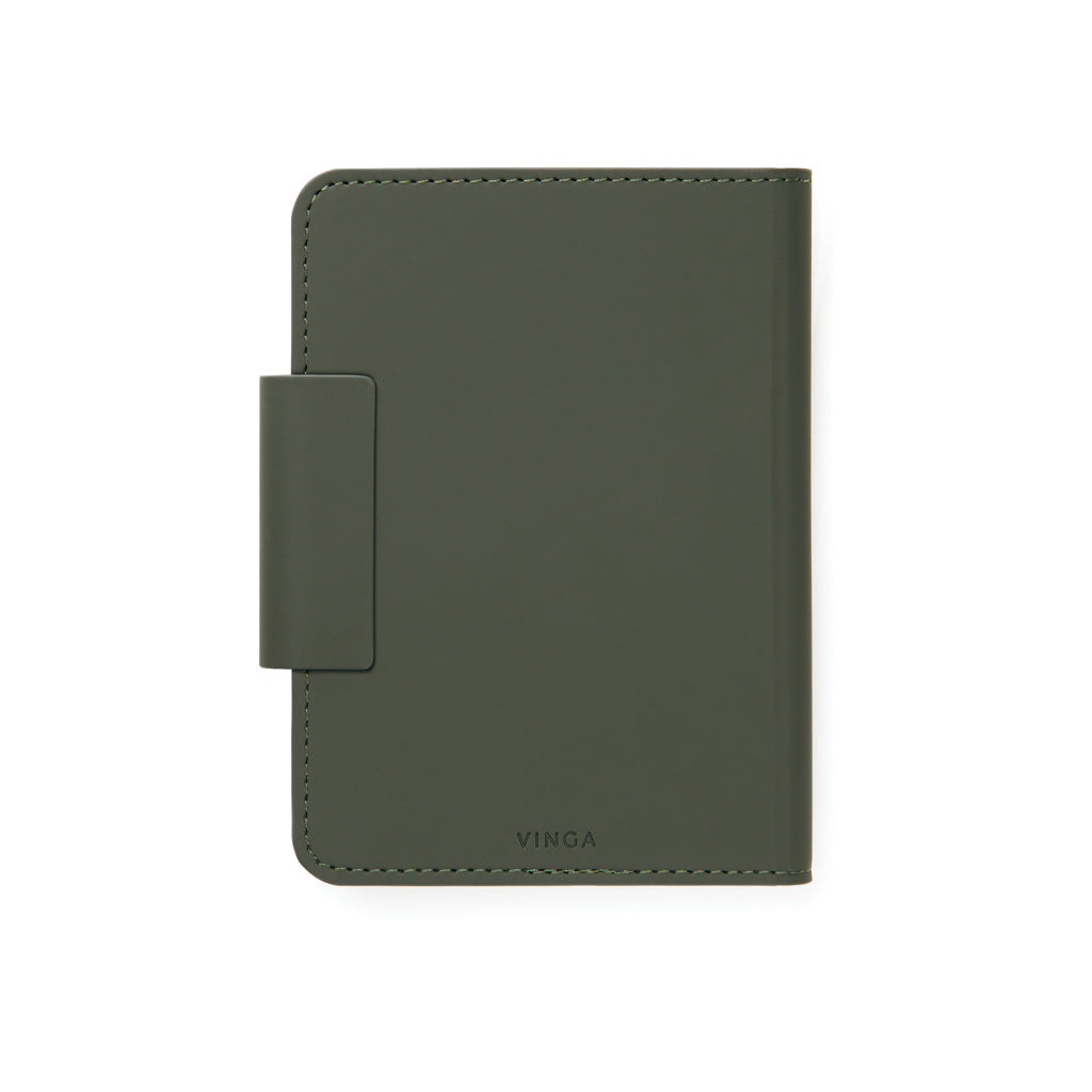 VINGA Baltimore RCS Passport Cover mit Dual-Finder – grün