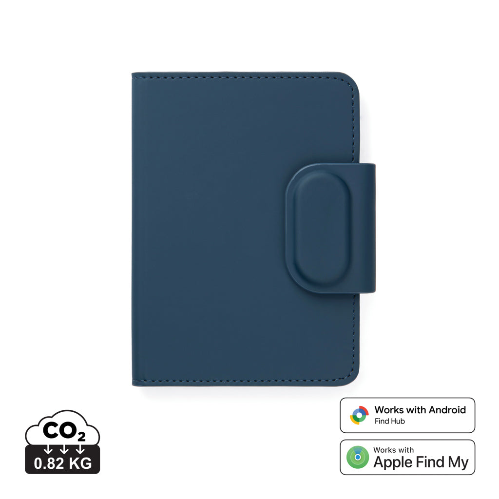 VINGA Baltimore RCS Passport Cover mit Dual-Finder – navy blau
