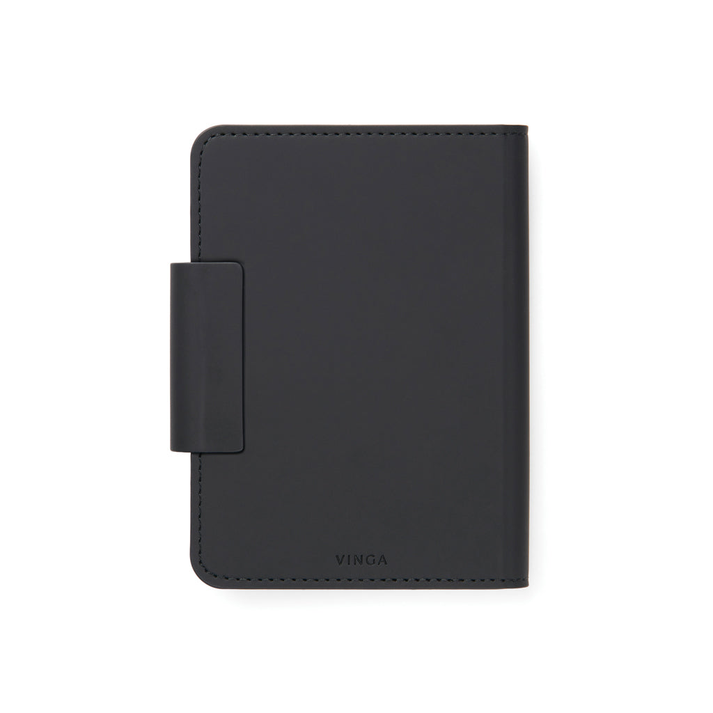 VINGA Baltimore RCS Passport Cover mit Dual-Finder – schwarz