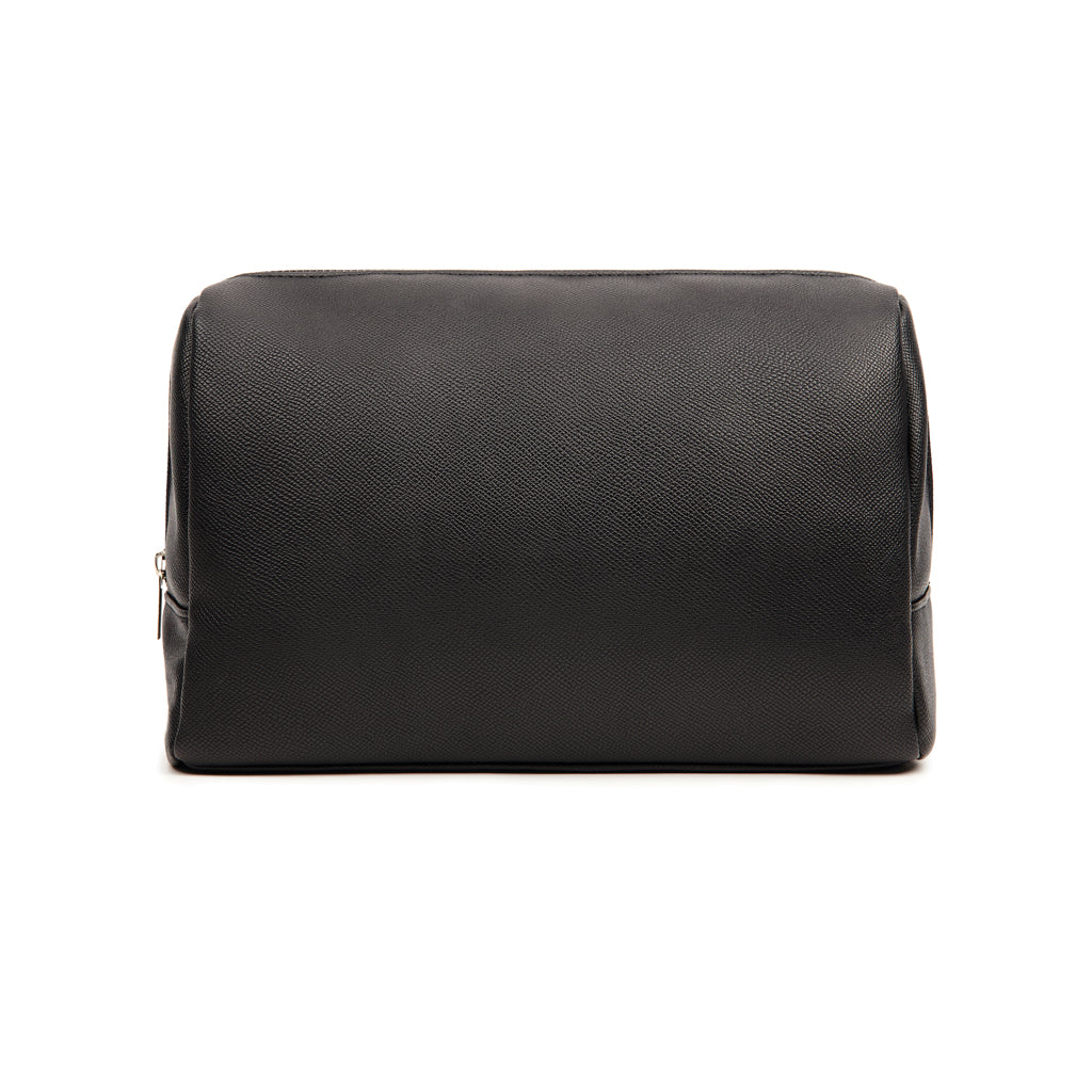 VINGA Bermond Kulturtasche aus RCS recyceltem PU – schwarz