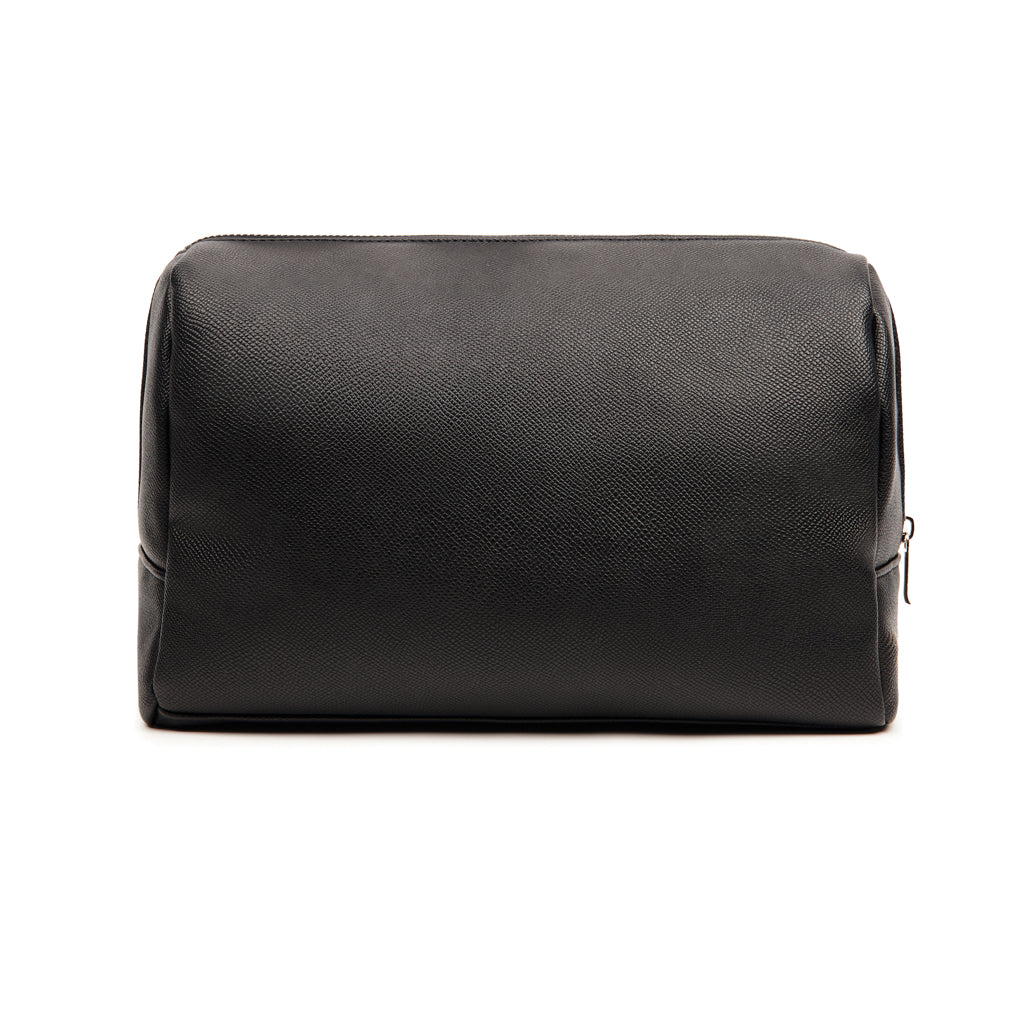 VINGA Bermond Kulturtasche aus RCS recyceltem PU – schwarz