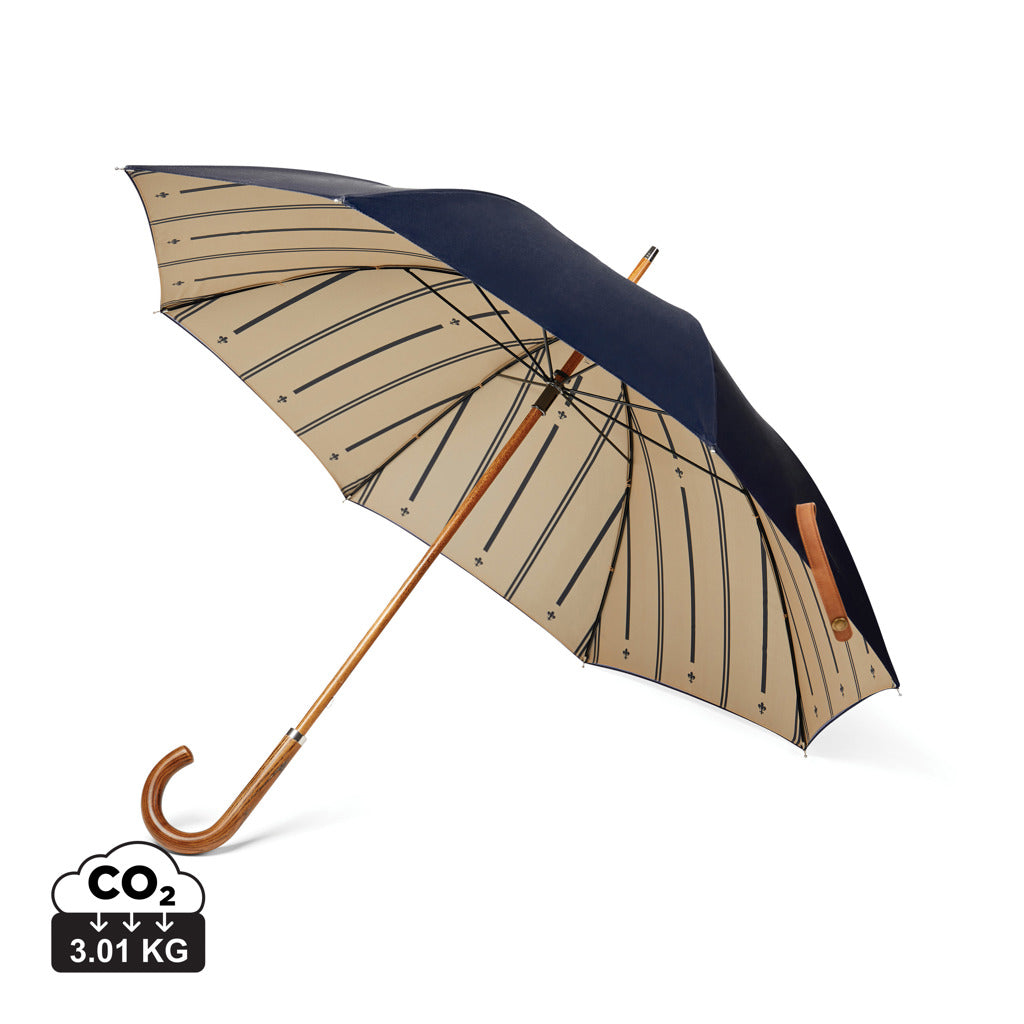 VINGA Bosler AWARE™ Regenschirm aus recyceltem PET – navy blau