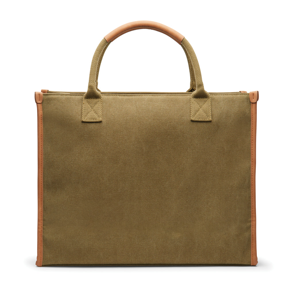 VINGA Bosler Büro-Tasche aus RCS recyceltem Canvas – grün