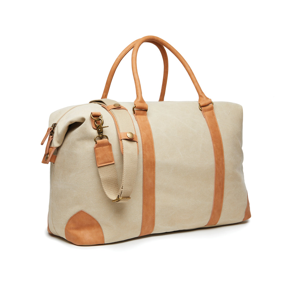 VINGA Bosler Seesack aus RCS recyceltem Canvas – beige
