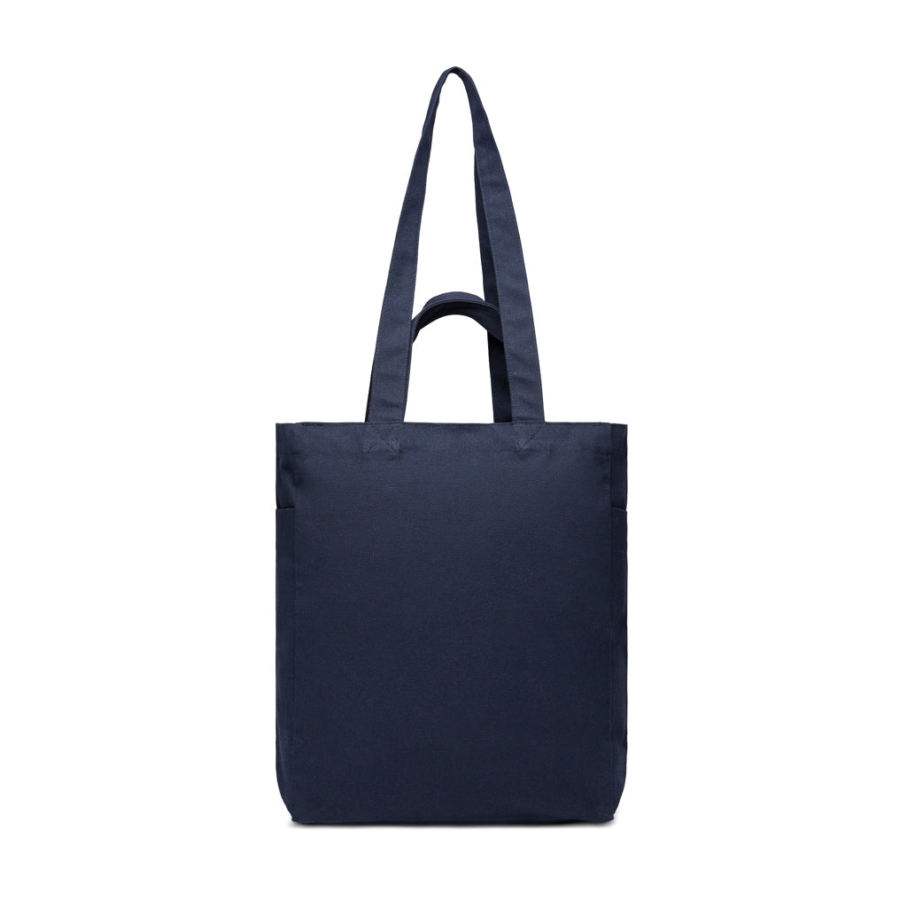 VINGA Hilo AWARE™ Tasche mit Reißverschluss aus rec. Canvas – navy blau