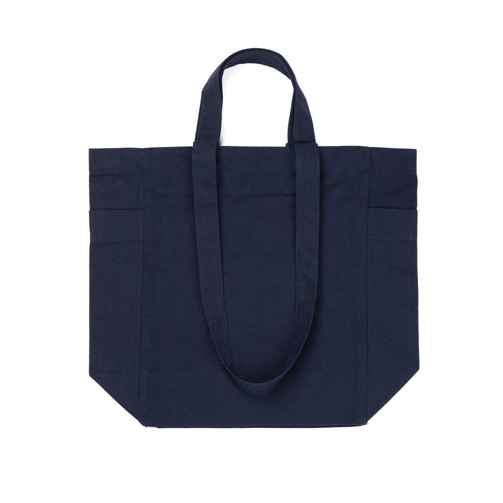 VINGA Hilo AWARE™ Tasche mit Reißverschluss aus rec. Canvas – navy blau