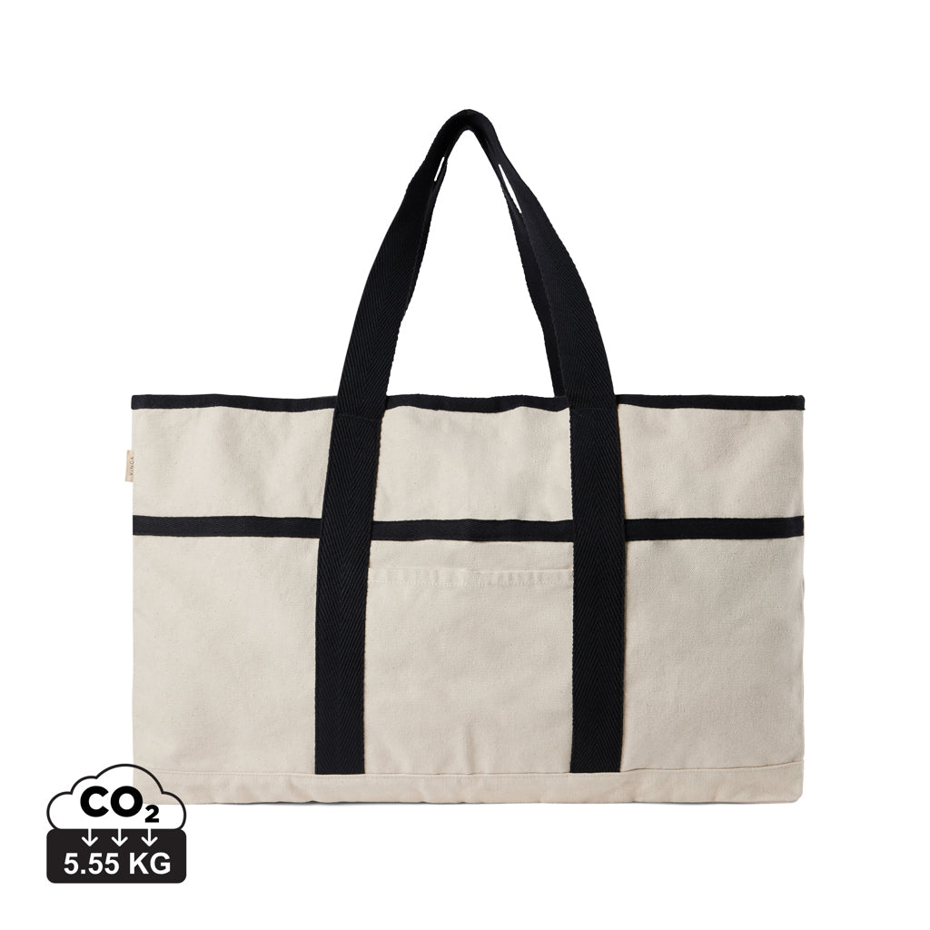 VINGA Volonne AWARE™ Strandtasche aus recyceltem Canvas – off white