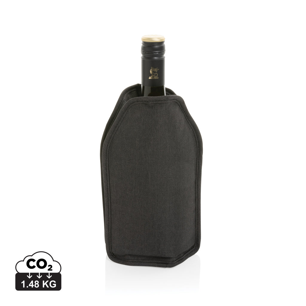 Vino AWARE™ rPET Weinkühler-Sleeve – schwarz